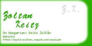 zoltan keitz business card